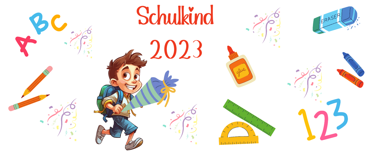 Tasse Junge Schulkind 2023