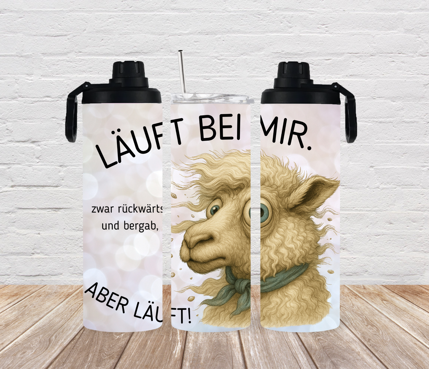Thermobecher 590ml "Läuft bei mir"