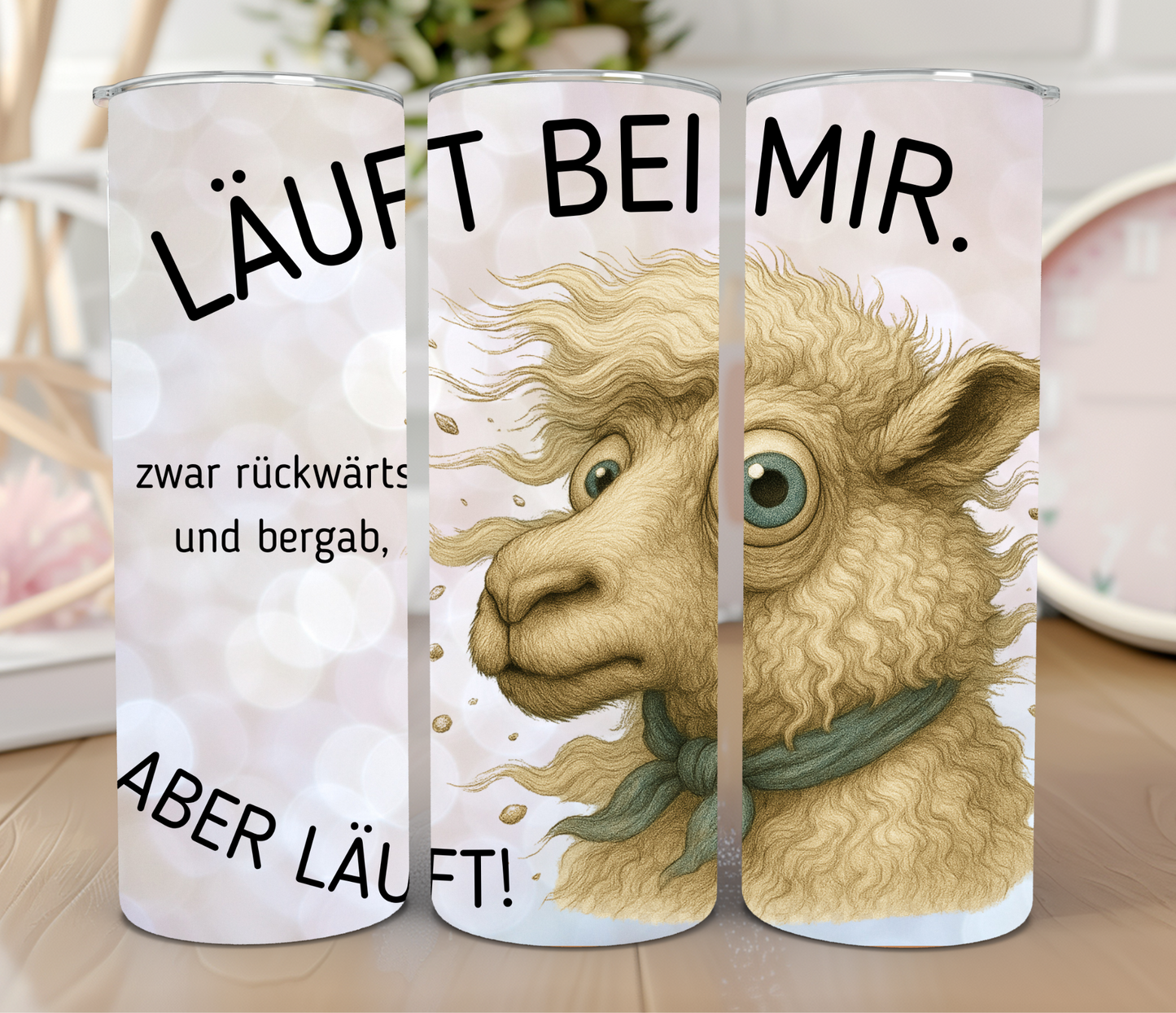 Thermobecher 590ml "Läuft bei mir"