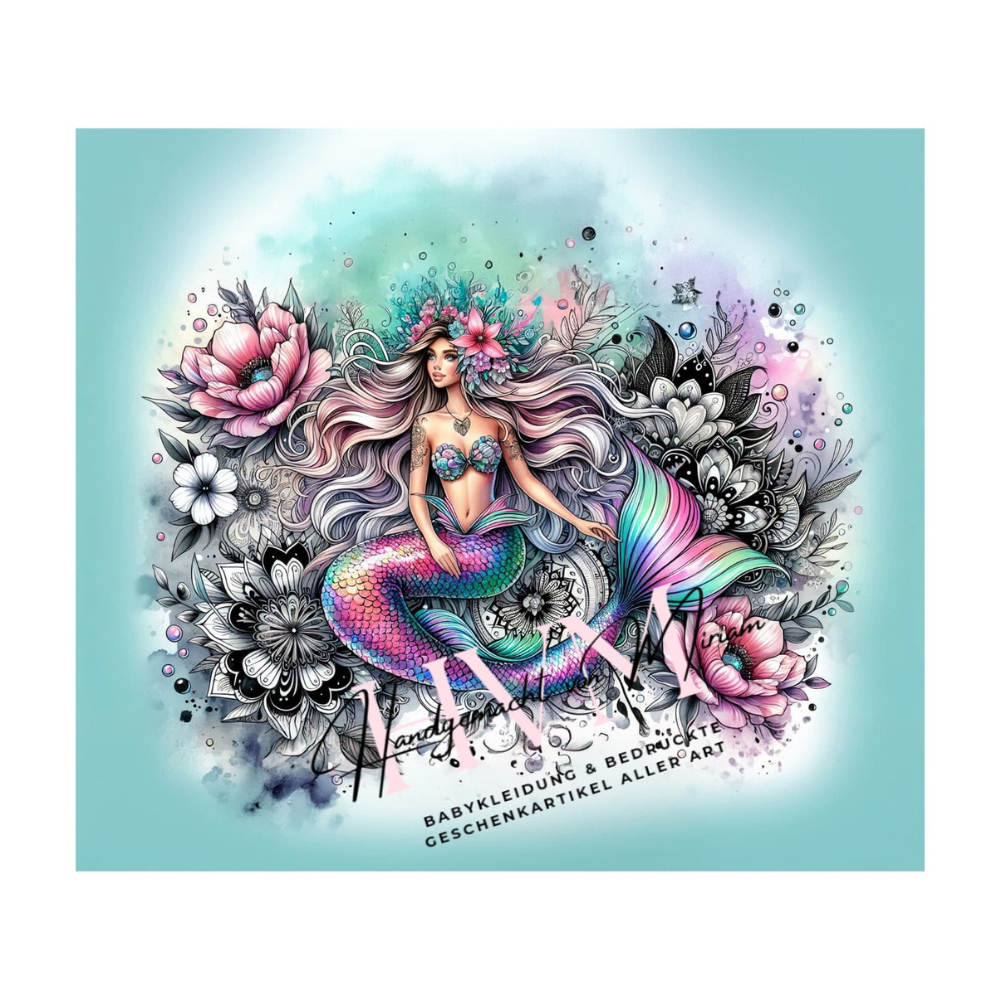 Thermobecher 590ml 2Deckel "Mermaid"