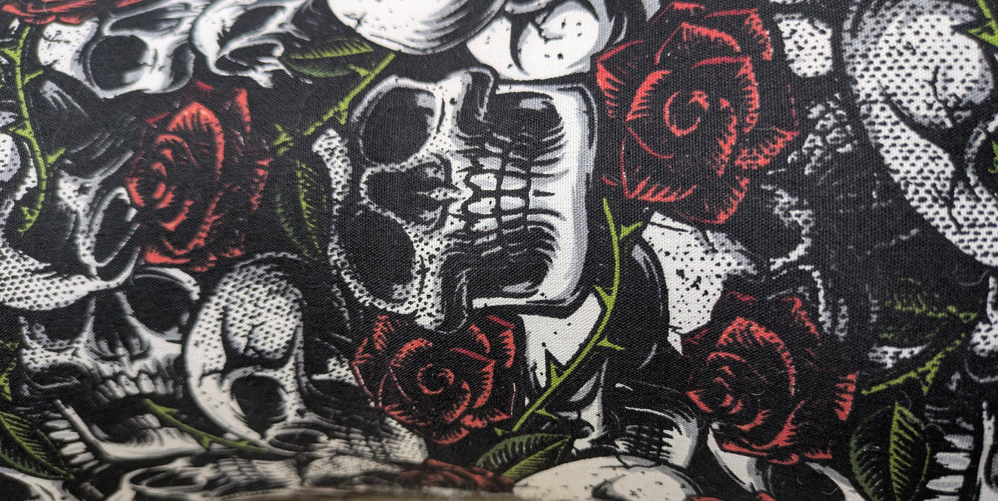 Leseknochen - Totenkopf rot