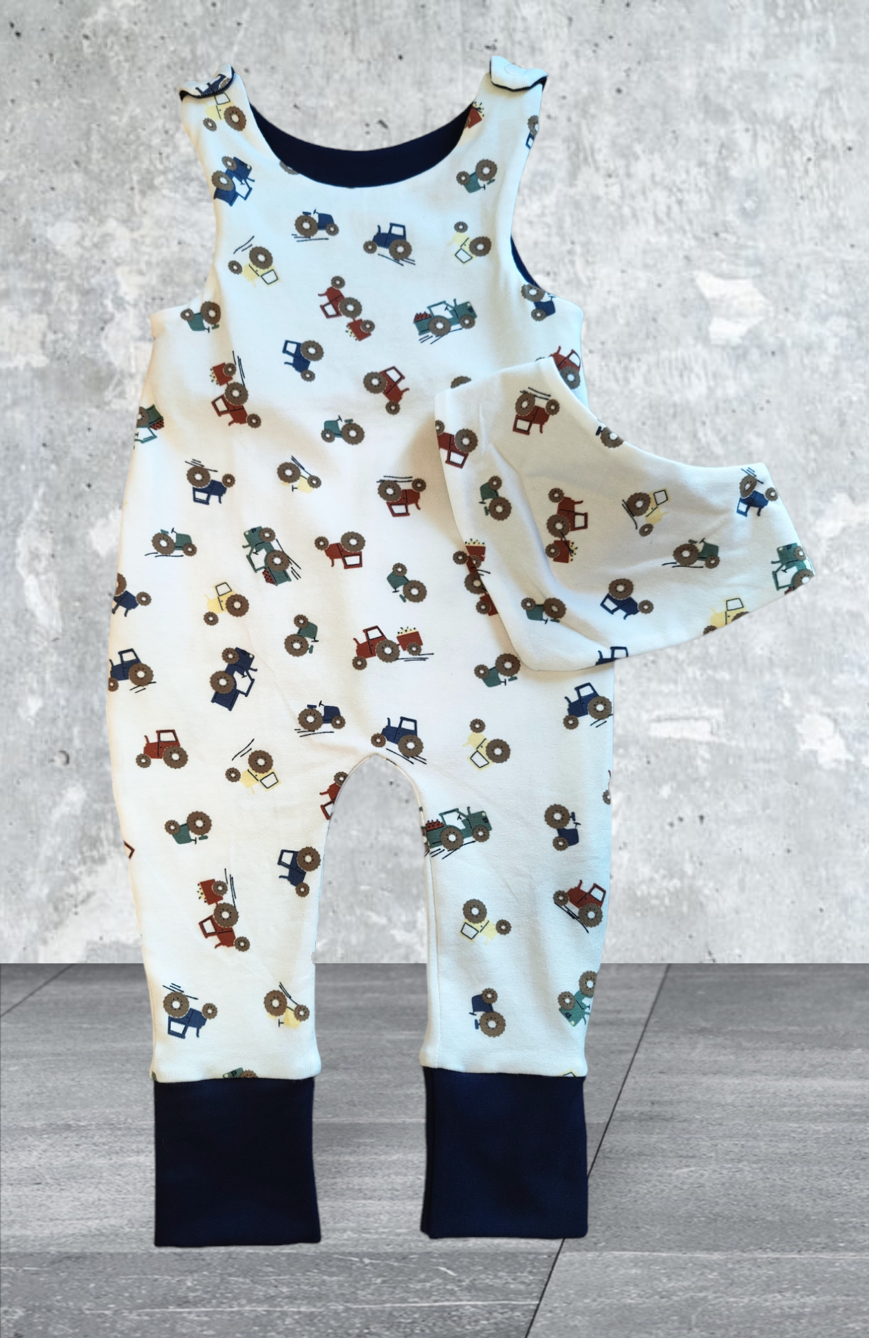 Strampler - Set mit Halstuch Größe 68