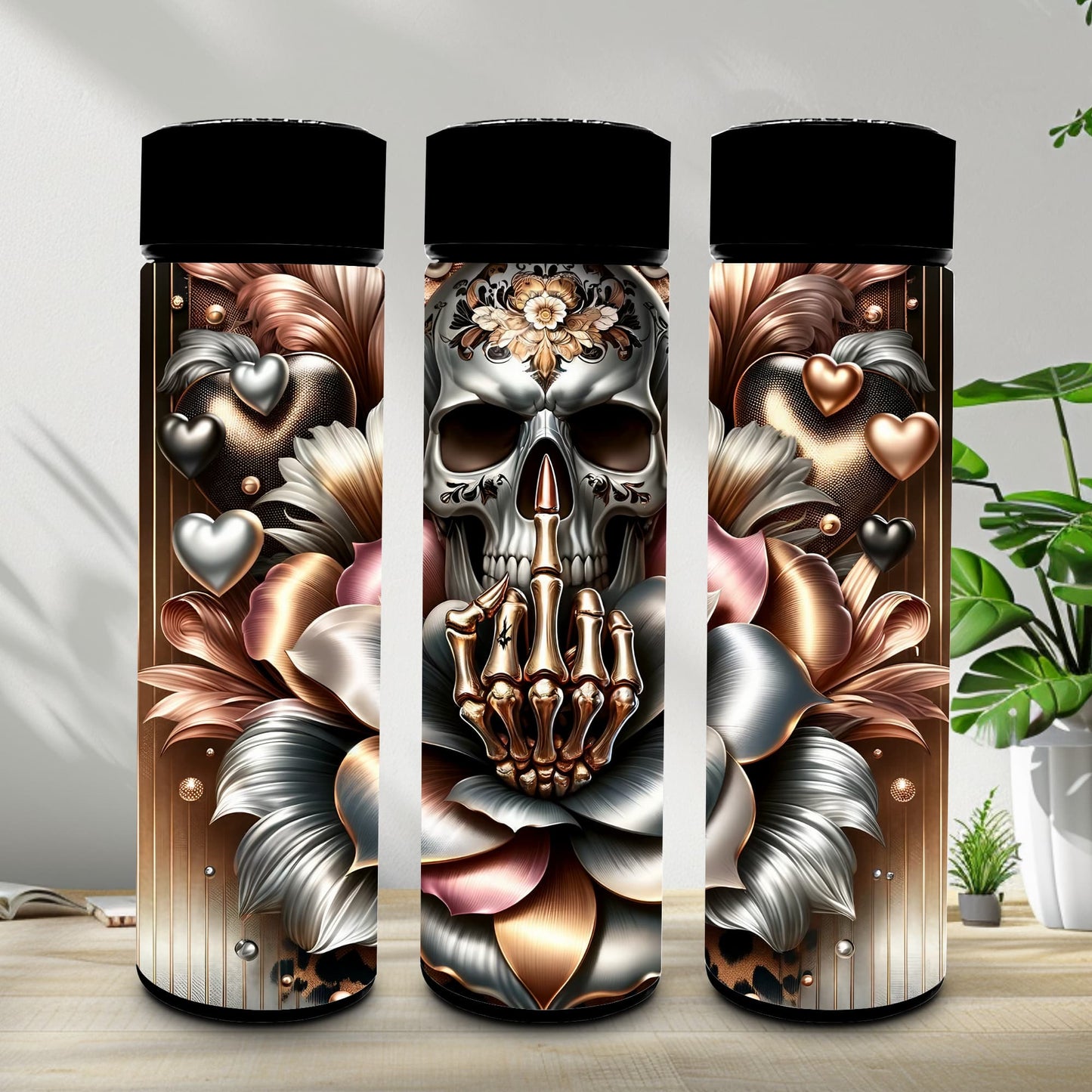 Thermobecher 590ml "Skull metallic"
