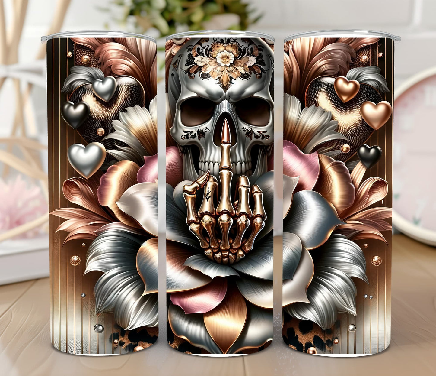 Thermobecher 590ml "Skull metallic"