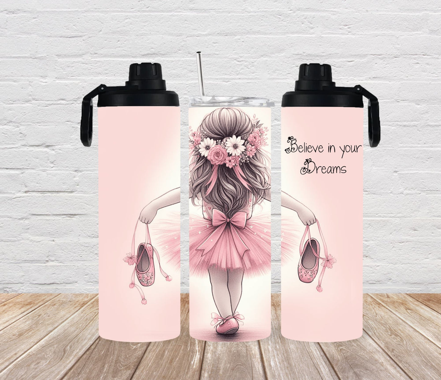 Thermobecher 590ml 2Deckel "Ballerina"