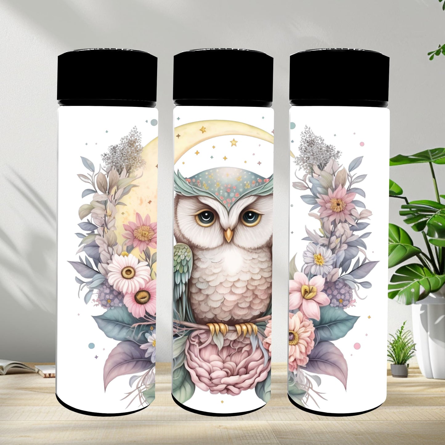 Thermobecher 590ml "Eule im Mond"