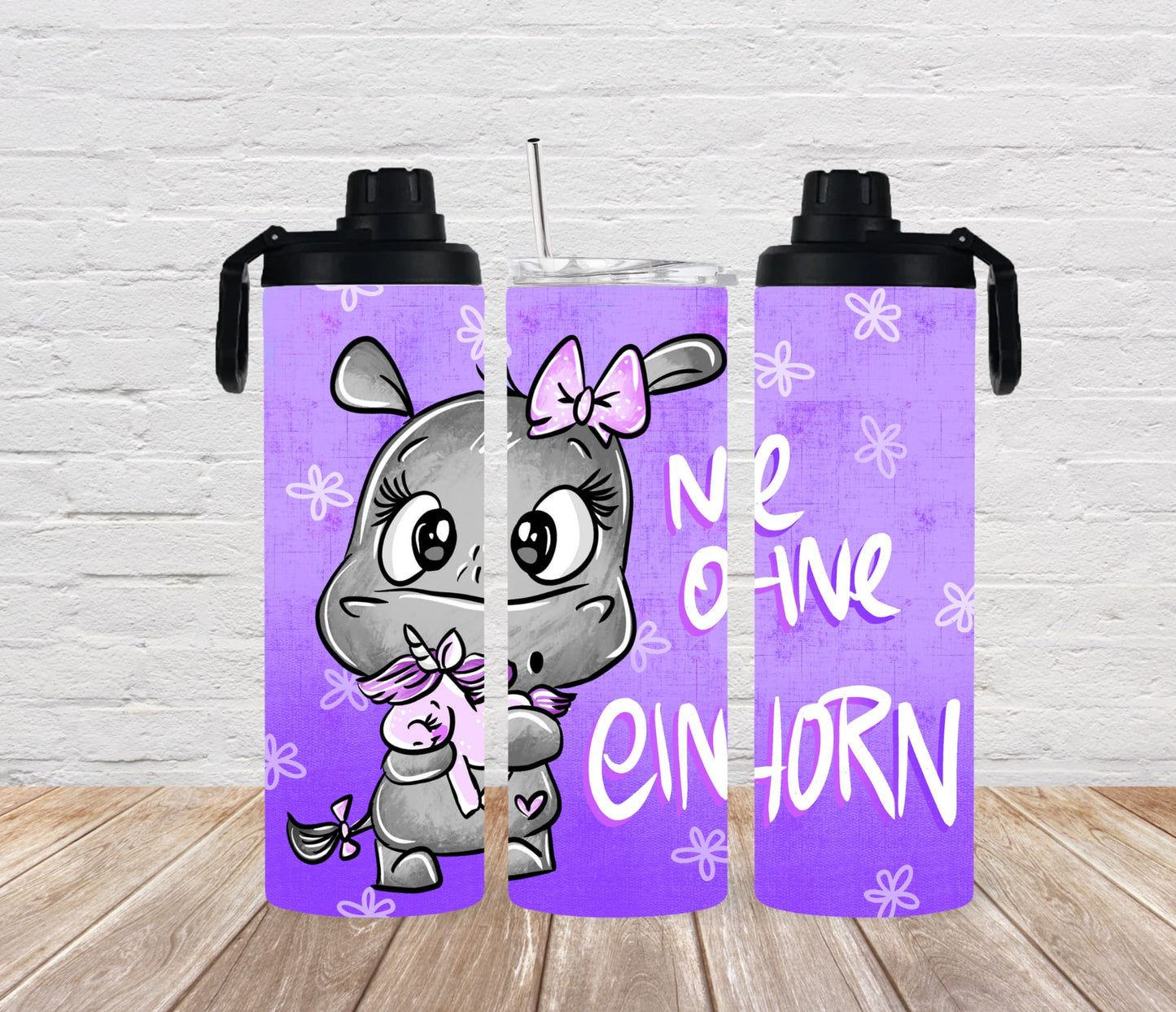 Thermobecher 590ml "Nie ohne Einhorn"