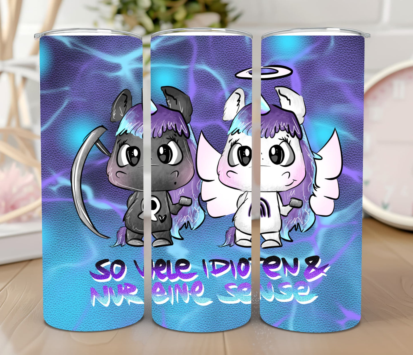Thermobecher 590ml "Idioten"
