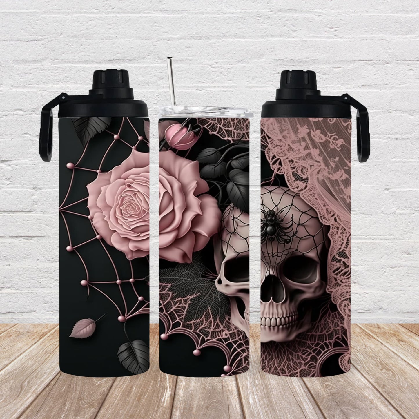 Thermobecher 590ml "Skull Netz"
