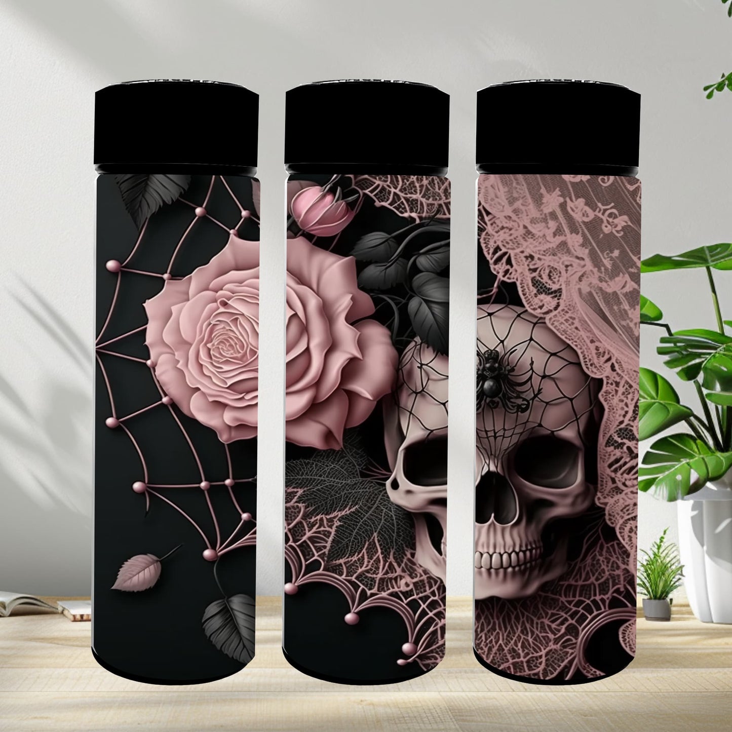 Thermobecher 590ml "Skull Netz"