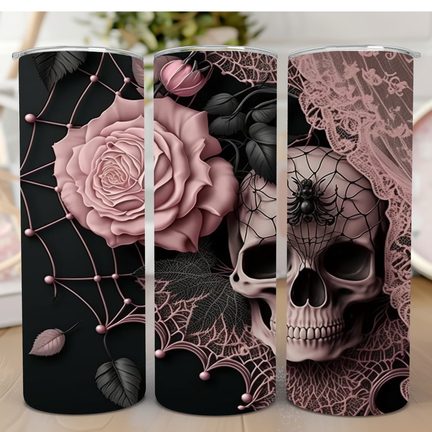 Thermobecher 590ml "Skull Netz"