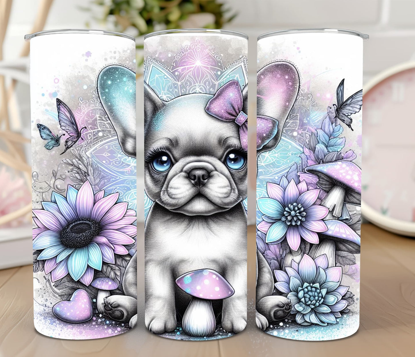 Thermobecher 590ml 2Deckel "Frenchie Baby"