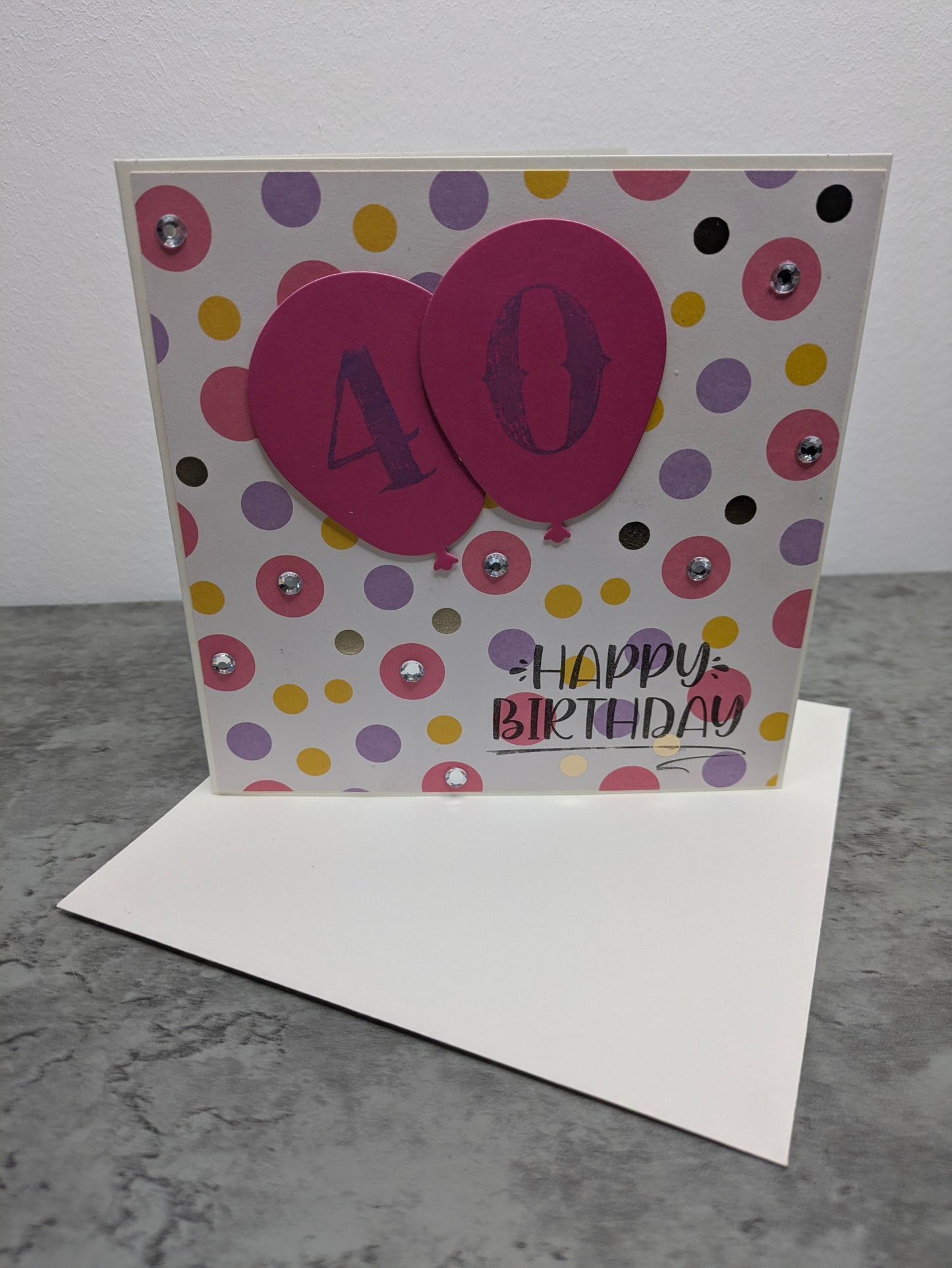 Geburtstagskarte 40. Geburtstag (Z04)