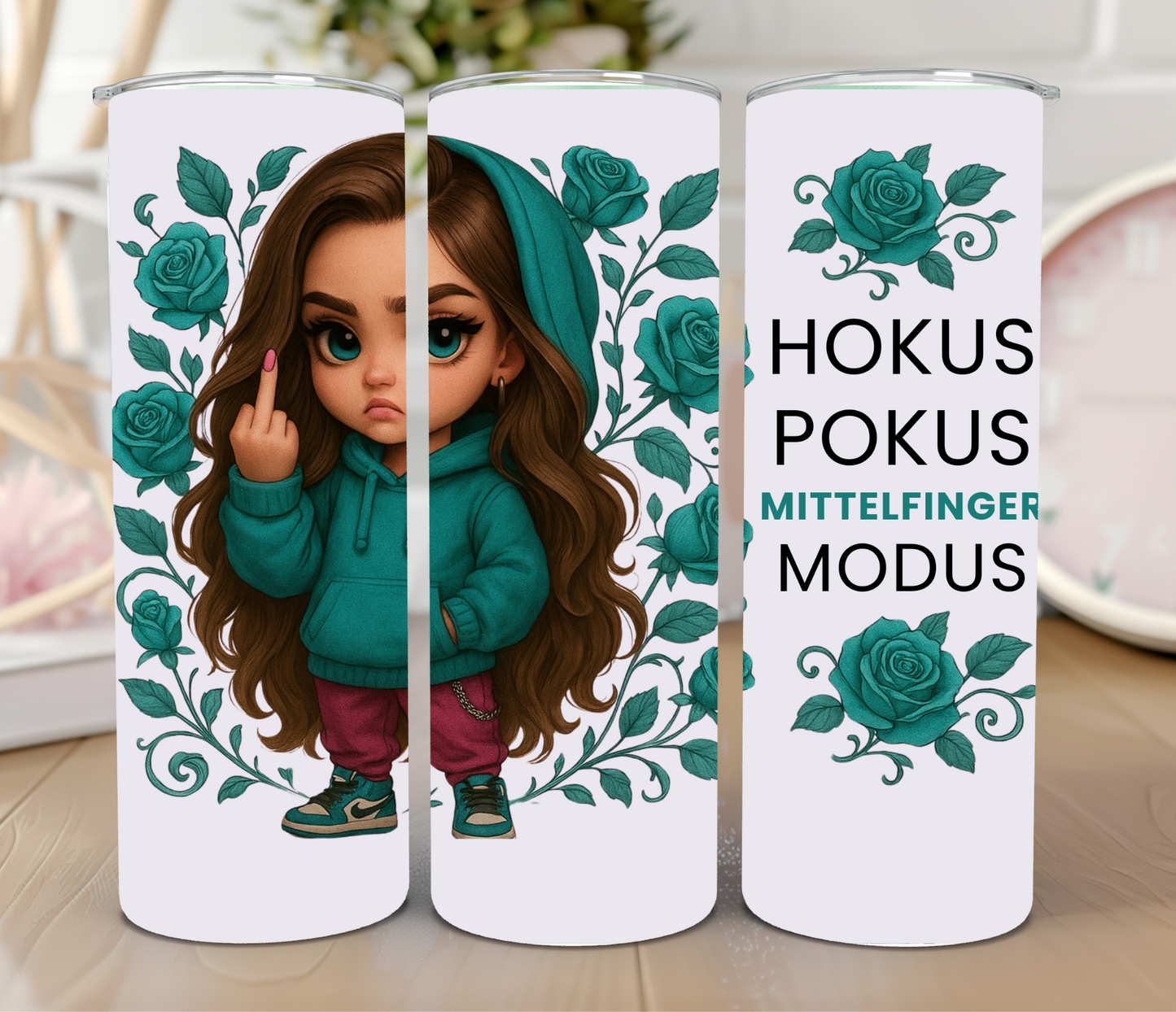 Thermobecher 590ml 2Deckel "Hokus Pokus"