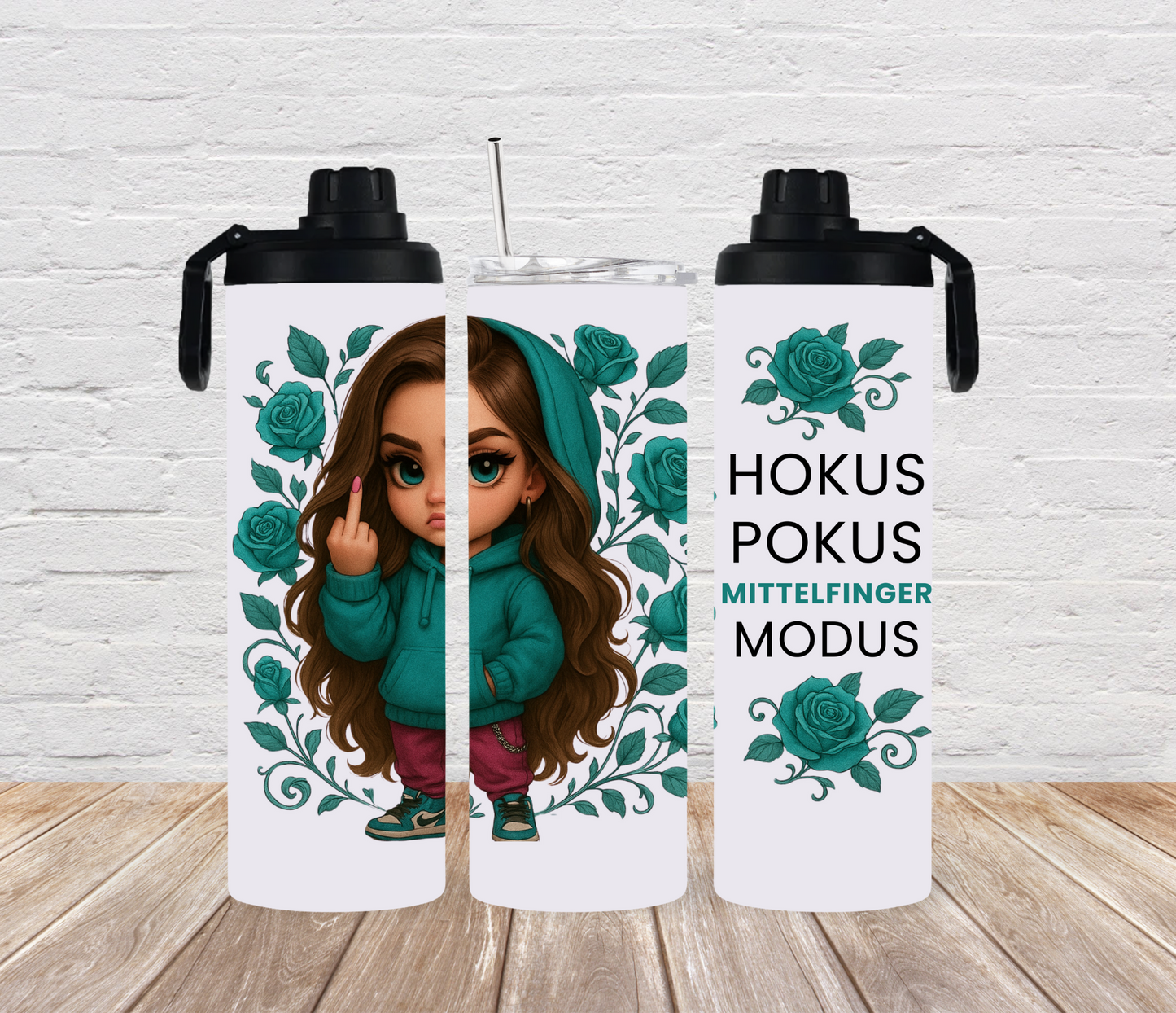 Thermobecher 590ml 2Deckel "Hokus Pokus"