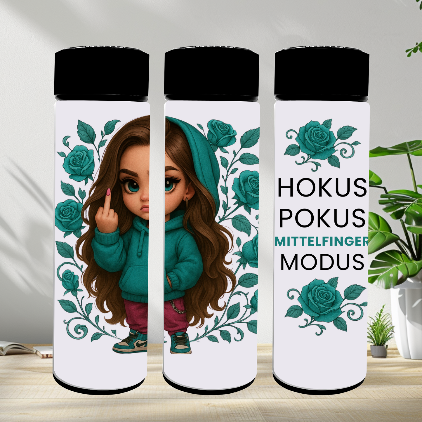 Thermobecher 590ml 2Deckel "Hokus Pokus"