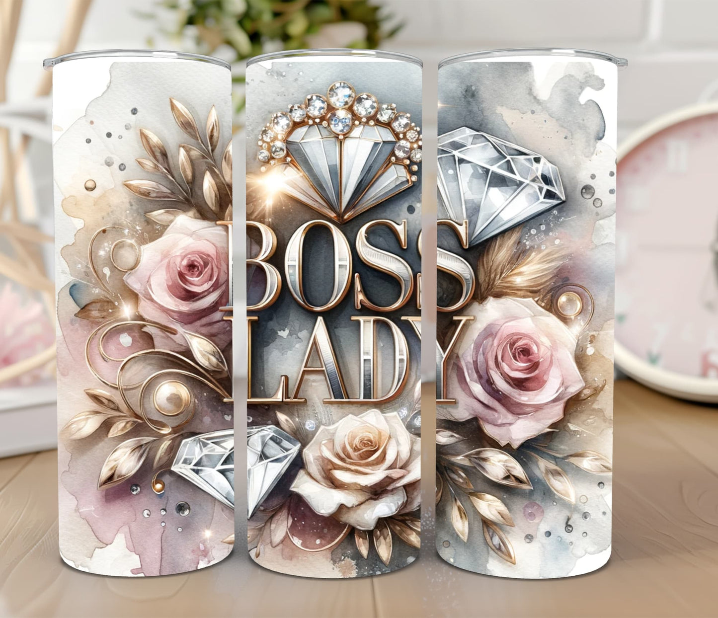 Thermobecher 590ml 2Deckel "Boss Lady"