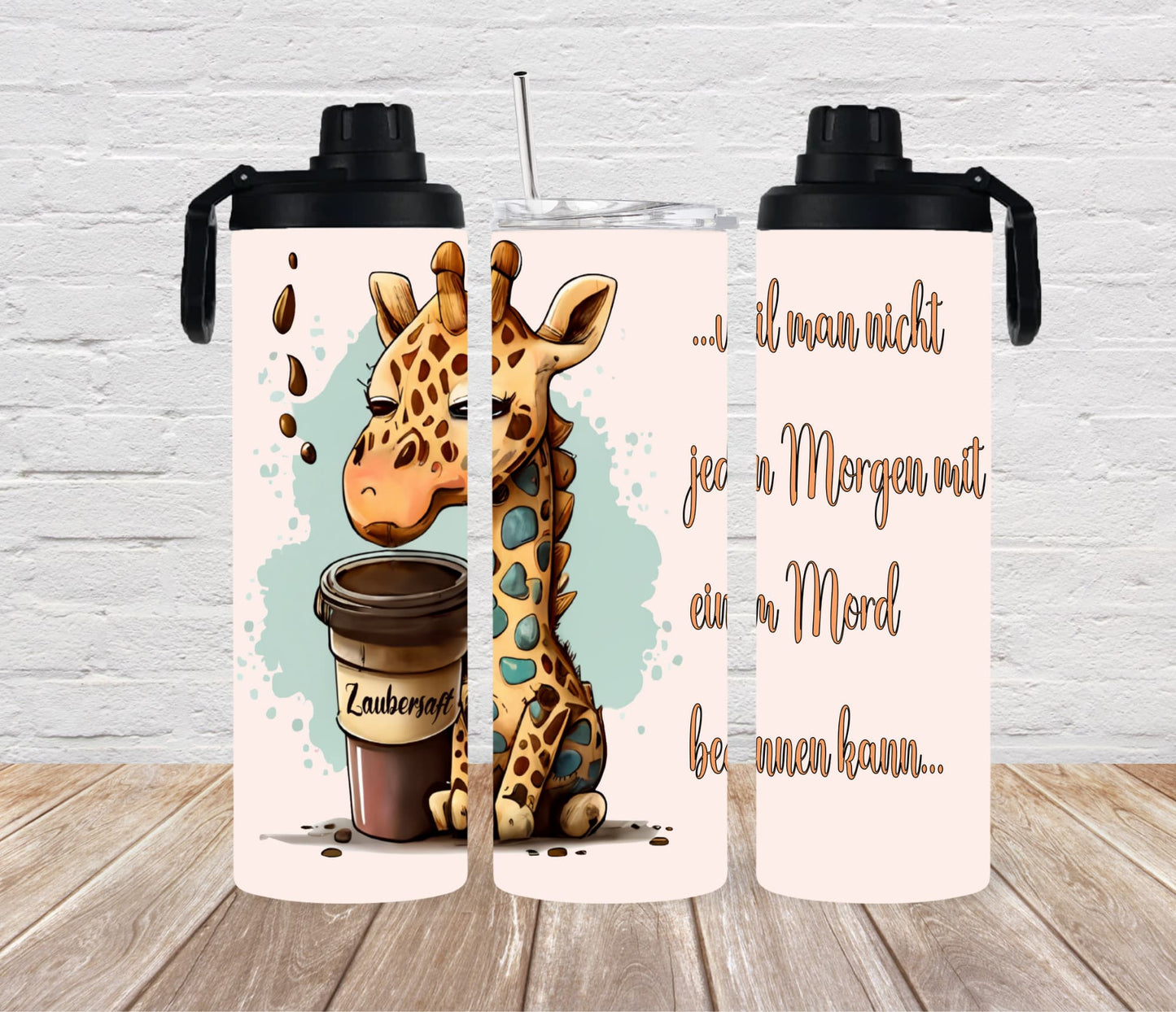 Thermobecher 590ml "Giraffe Kaffee"