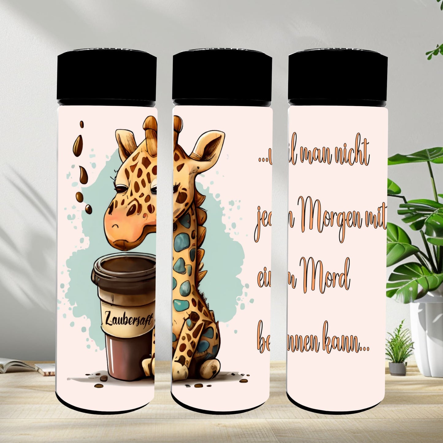 Thermobecher 590ml "Giraffe Kaffee"
