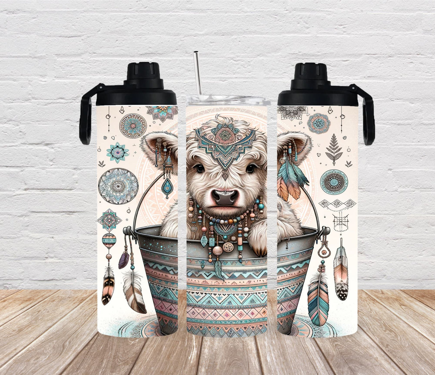 Thermobecher 590ml "Boho Cow"
