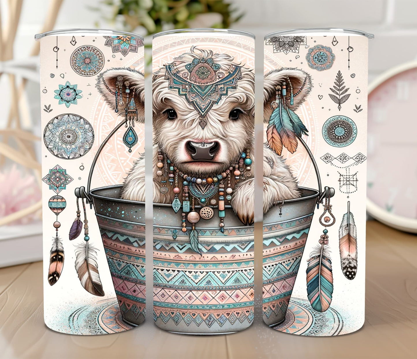 Thermobecher 590ml "Boho Cow"