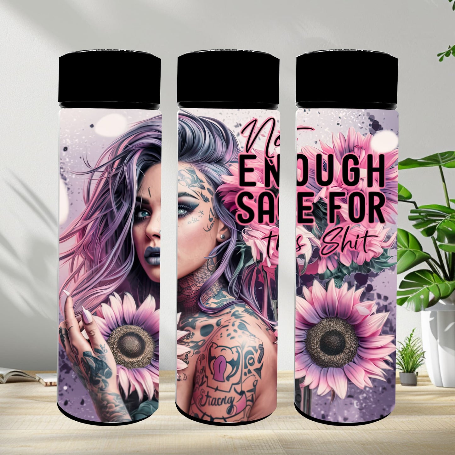 Thermobecher 590ml 2Deckel "Girl Shit"