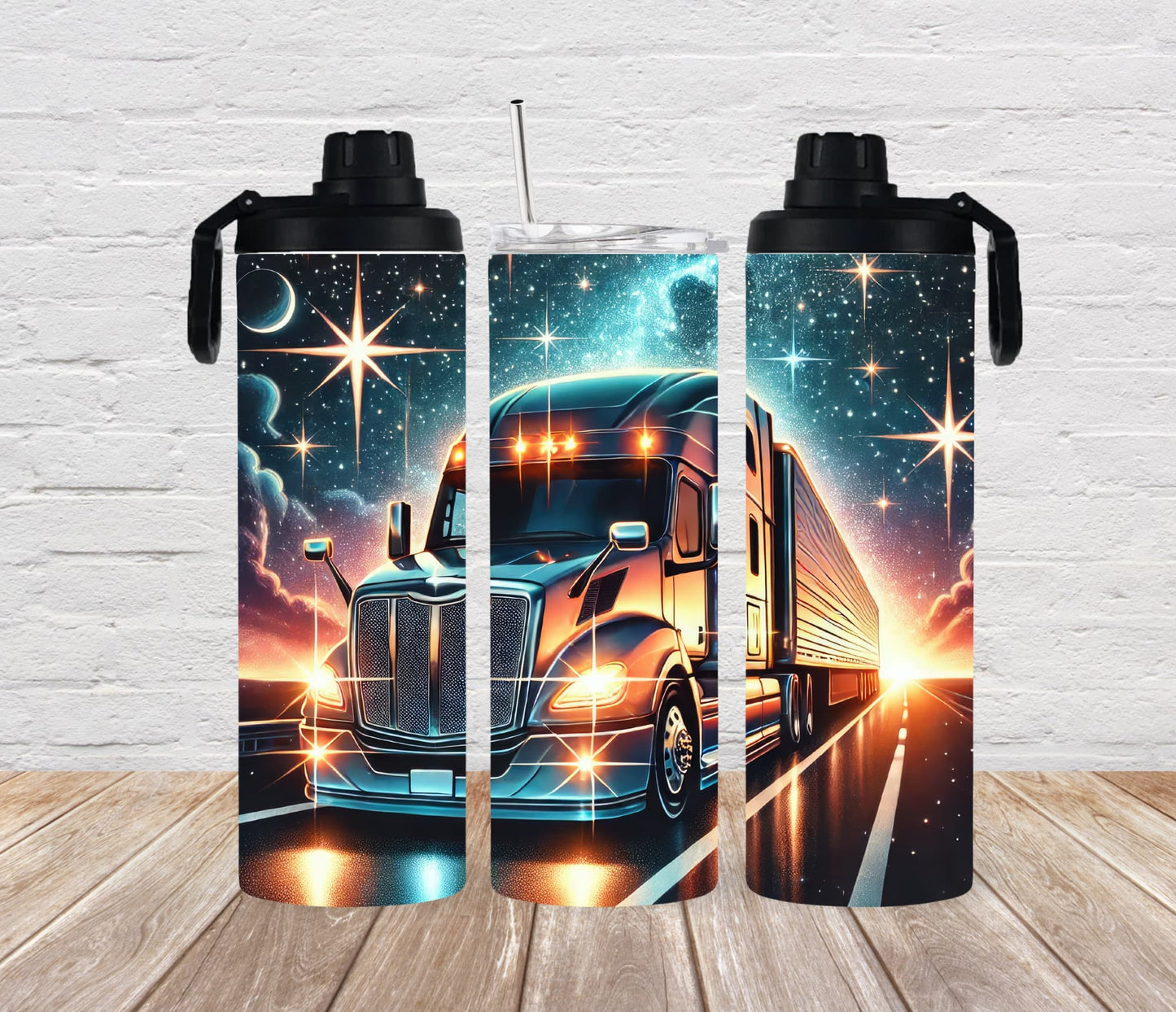 Thermobecher 590ml 2Deckel "Truck"