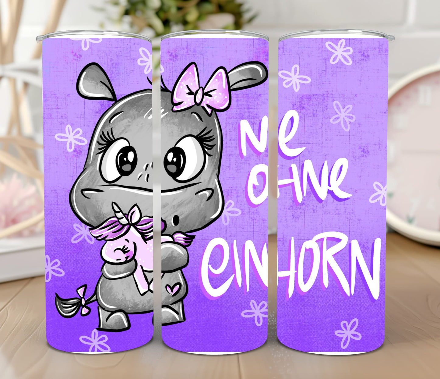 Thermobecher 590ml "Nie ohne Einhorn"