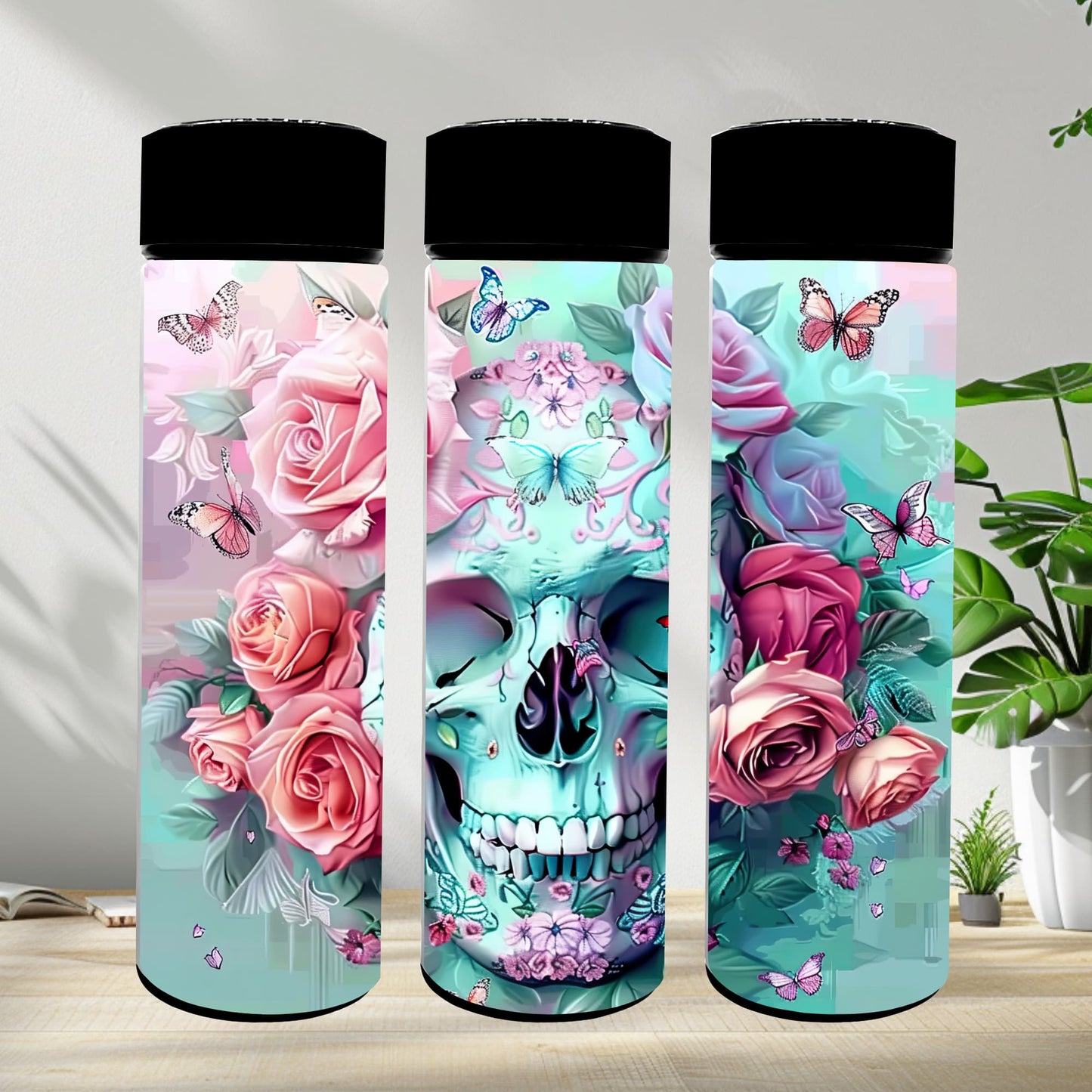 Thermobecher 590ml "Skull grün"