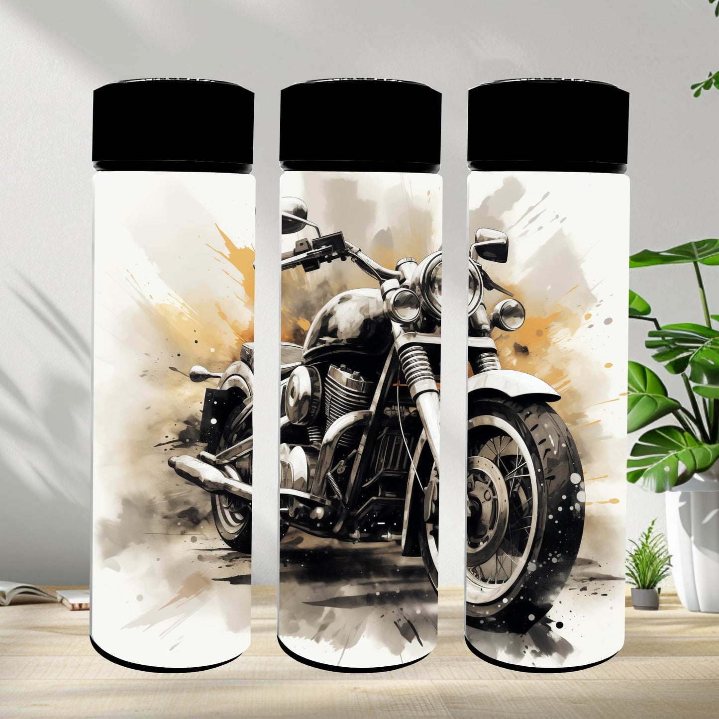 Thermobecher 590ml 2Deckel "Motorrad"