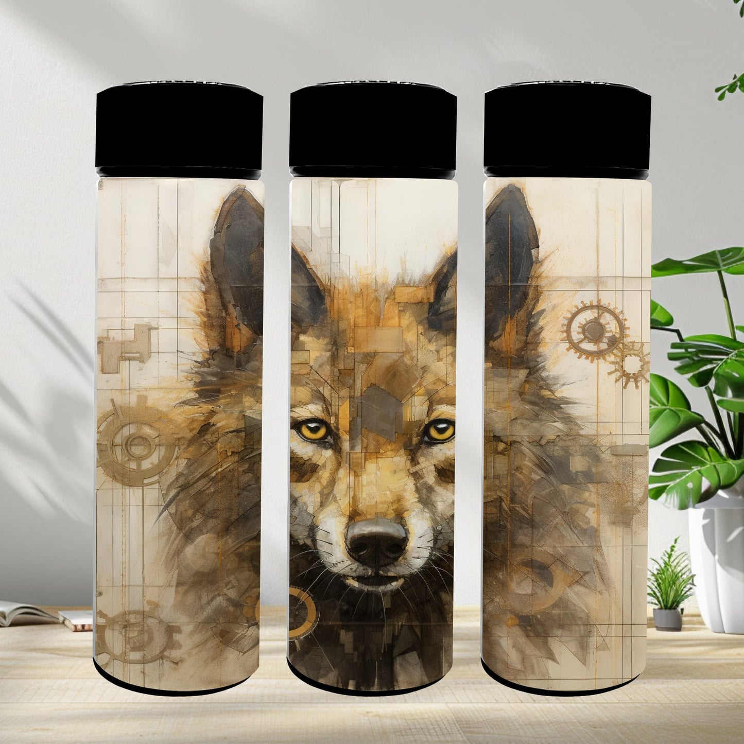 Thermobecher 590ml "Rustic Wolf"