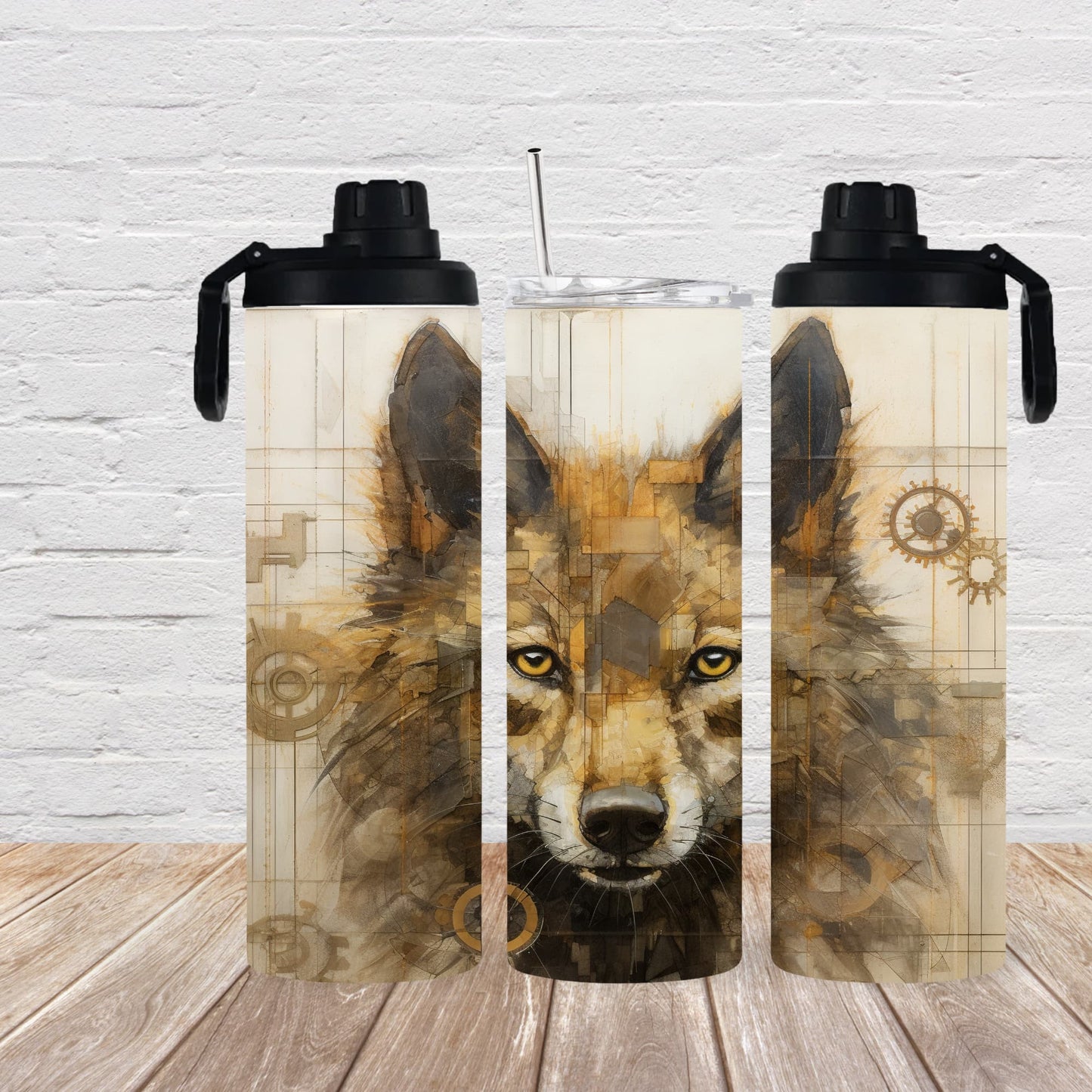Thermobecher 590ml "Rustic Wolf"