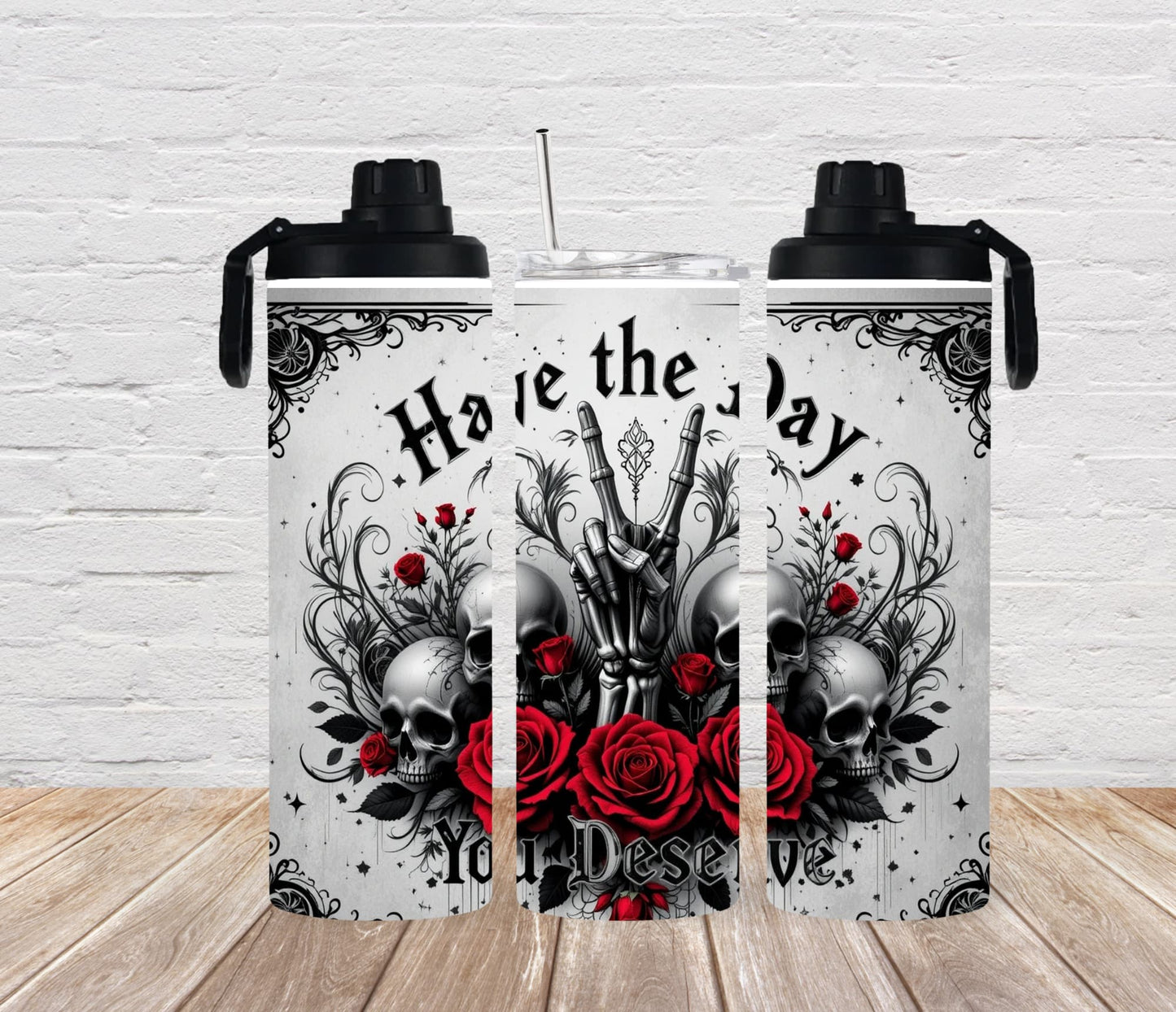 Thermobecher 590ml 2Deckel "Have the day"