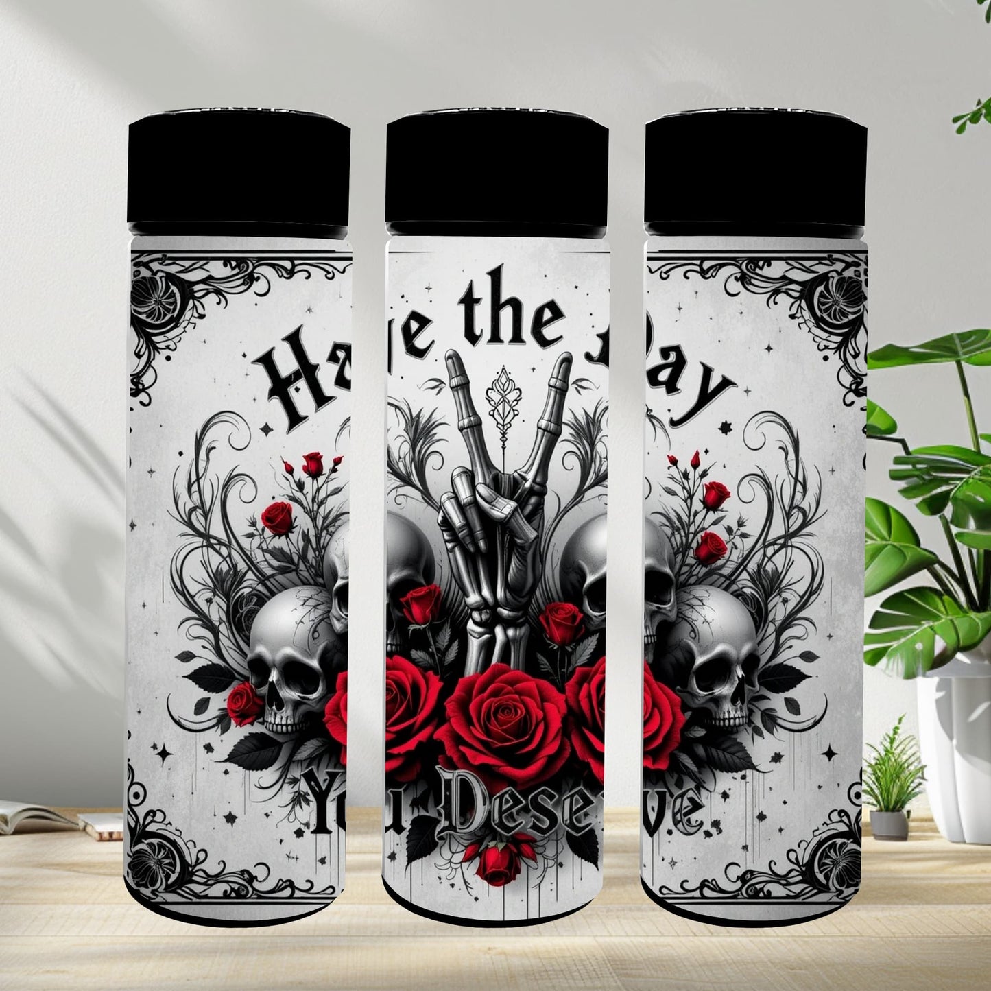 Thermobecher 590ml 2Deckel "Have the day"