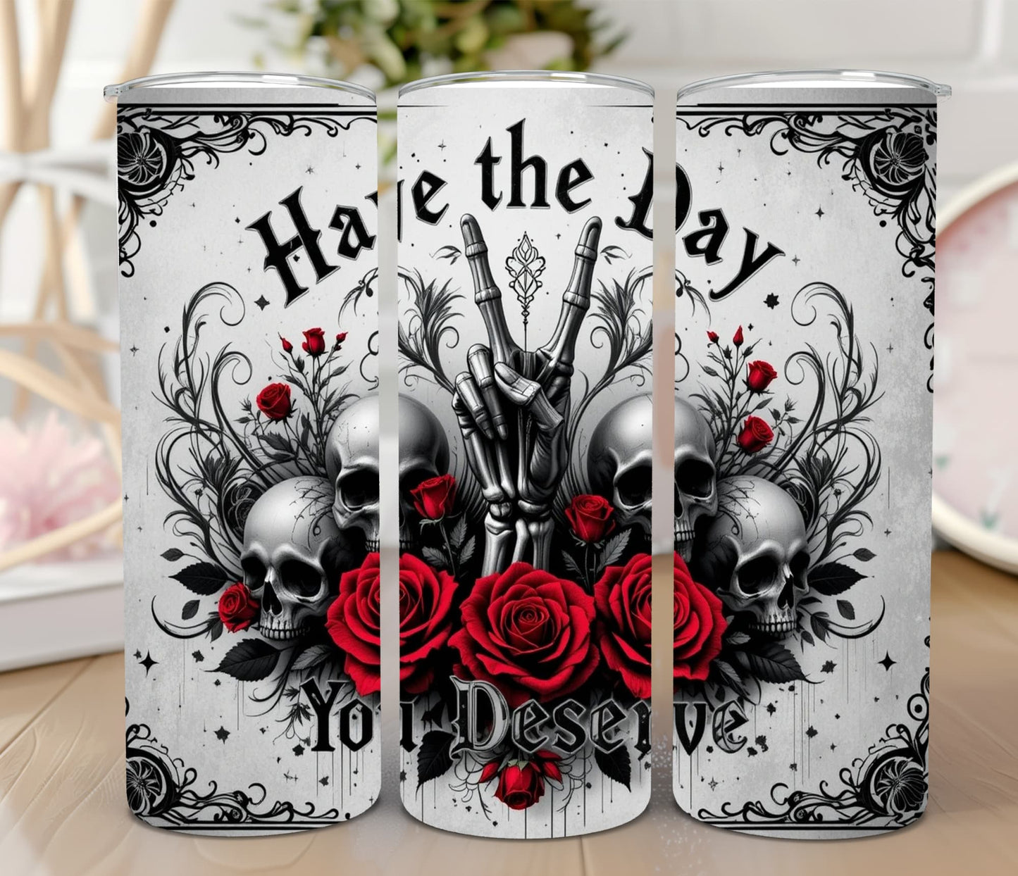 Thermobecher 590ml 2Deckel "Have the day"