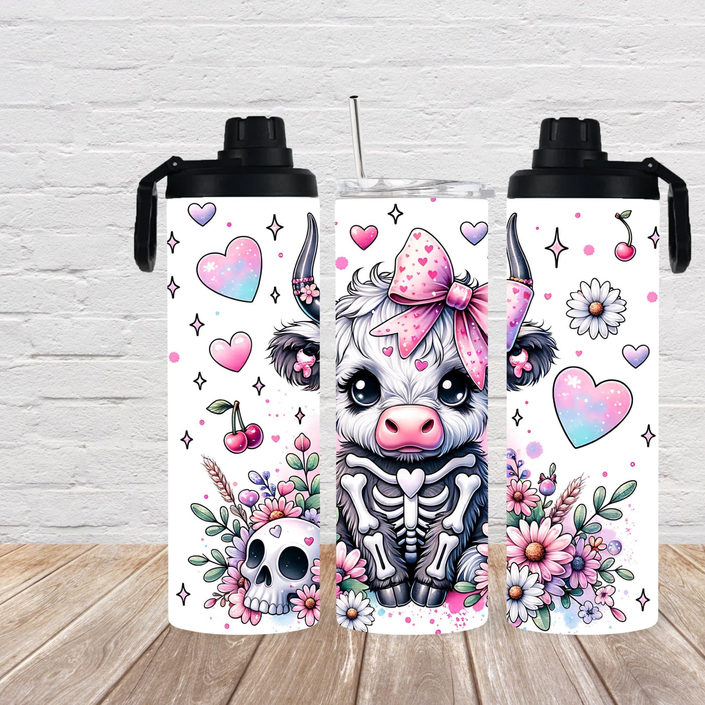 Thermobecher 590ml "Cow Skull"