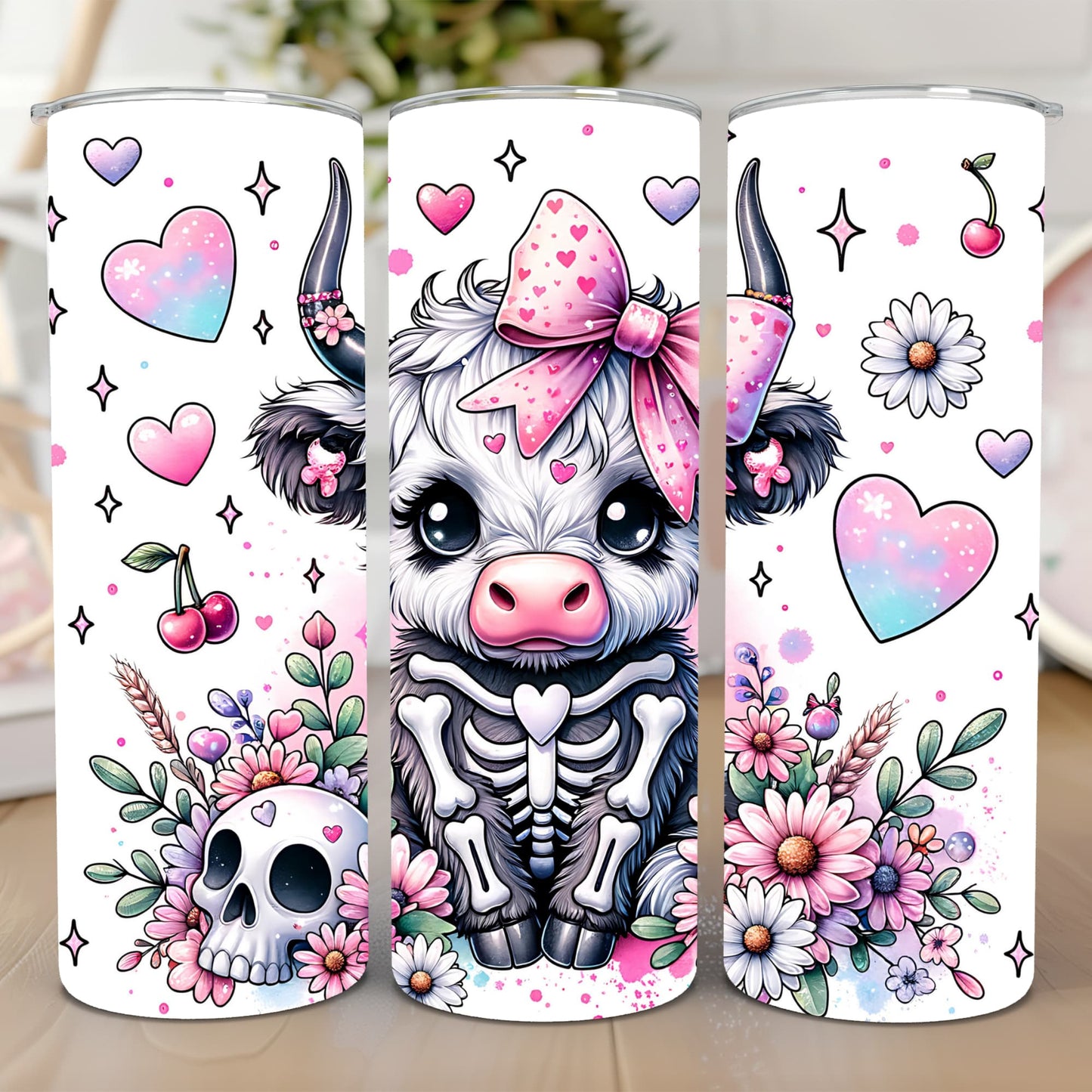 Thermobecher 590ml "Cow Skull"