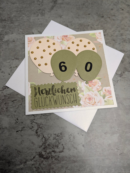 Geburtstagskarte 60. Geburtstag (Z10)