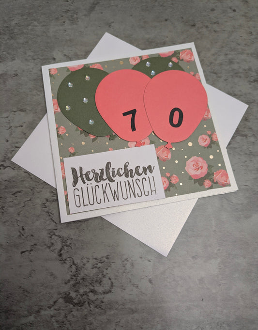 Geburtstagskarte 70. Geburtstags (Z12)