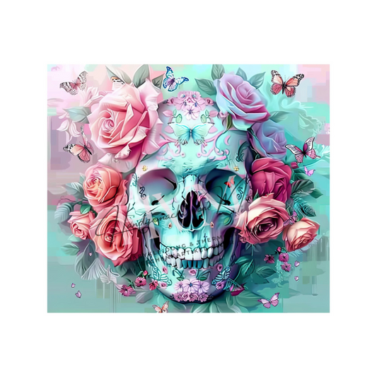Thermobecher 590ml 2Deckel "Skull grün"